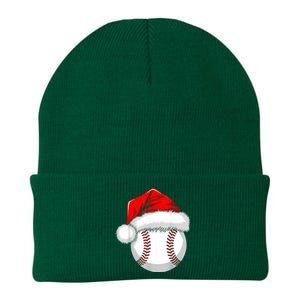 Funny Santa Hat Xmas Sport Lover Christmas Baseball Player Knit Cap Winter Beanie