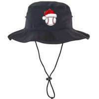 Funny Santa Hat Xmas Sport Lover Christmas Baseball Player Legacy Cool Fit Booney Bucket Hat