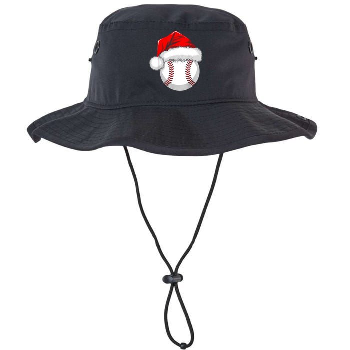 Funny Santa Hat Xmas Sport Lover Christmas Baseball Player Legacy Cool Fit Booney Bucket Hat