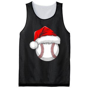 Funny Santa Hat Xmas Sport Lover Christmas Baseball Player Mesh Reversible Basketball Jersey Tank