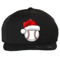 Funny Santa Hat Xmas Sport Lover Christmas Baseball Player Wool Snapback Cap