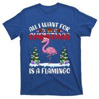 Funny Santa Hat All I Want For Christmas Is A Flamingo Great Gift T-Shirt