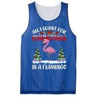 Funny Santa Hat All I Want For Christmas Is A Flamingo Great Gift Mesh Reversible Basketball Jersey Tank