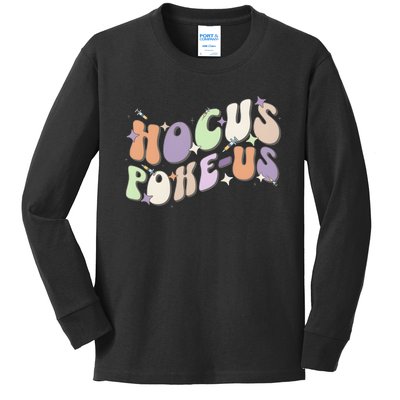 Funny Spooky Health Professional Hocus Pokeus Halloween Kids Long Sleeve Shirt