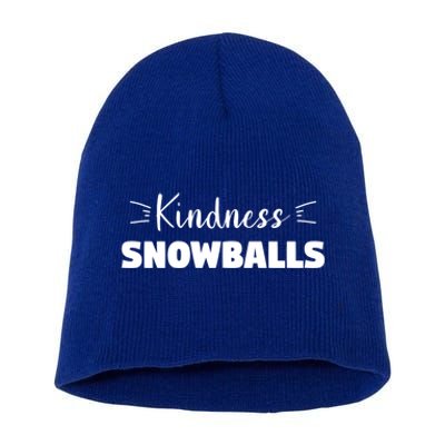 Funny Snow Humor Quote For A Winter Lover Great Gift Short Acrylic Beanie