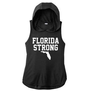 Florida Strong Hurricane Milton Ladies PosiCharge Tri-Blend Wicking Draft Hoodie Tank