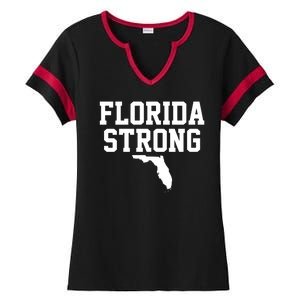 Florida Strong Hurricane Milton Ladies Halftime Notch Neck Tee