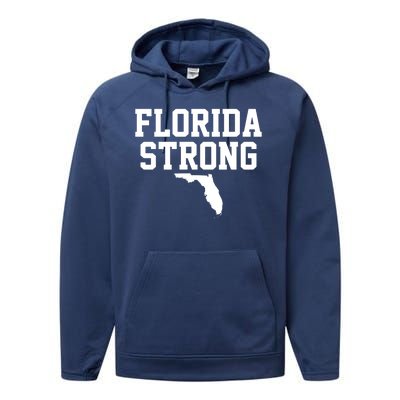 Florida Strong Hurricane Milton Performance Fleece Hoodie