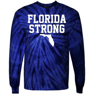 Florida Strong Hurricane Milton Tie-Dye Long Sleeve Shirt