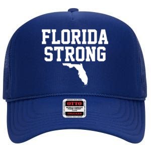 Florida Strong Hurricane Milton High Crown Mesh Back Trucker Hat