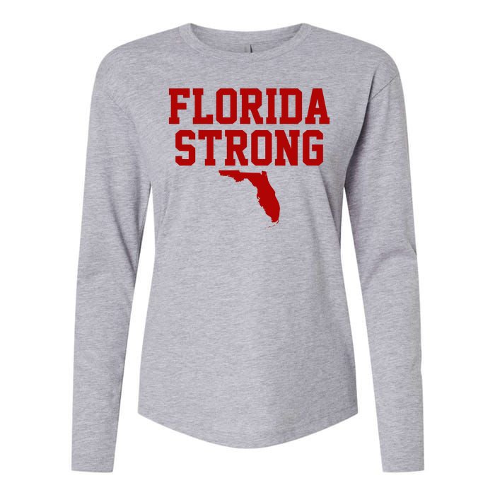 Florida Strong Hurricane Milton Womens Cotton Relaxed Long Sleeve T-Shirt