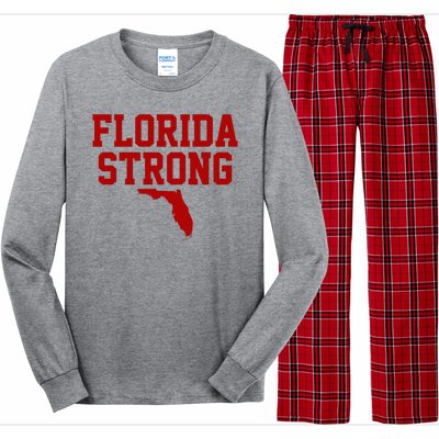 Florida Strong Hurricane Milton Long Sleeve Pajama Set