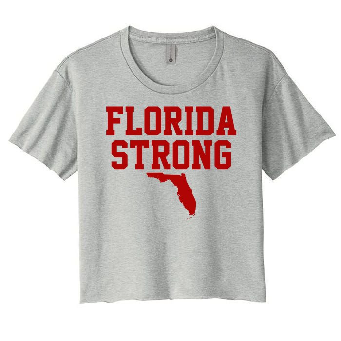 Florida Strong Hurricane Milton Women's Crop Top Tee