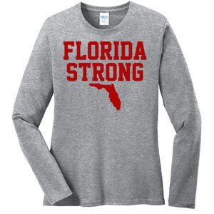 Florida Strong Hurricane Milton Ladies Long Sleeve Shirt