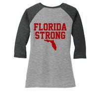 Florida Strong Hurricane Milton Women's Tri-Blend 3/4-Sleeve Raglan Shirt