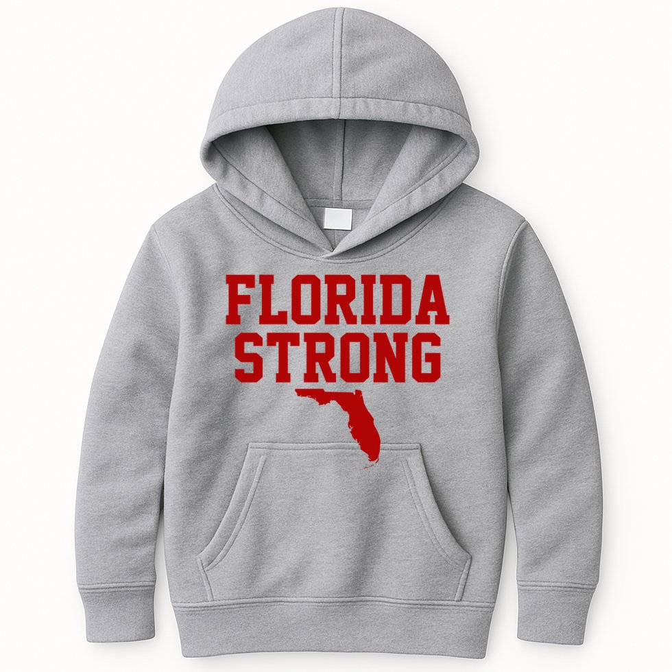 Florida Strong Hurricane Milton Kids Hoodie