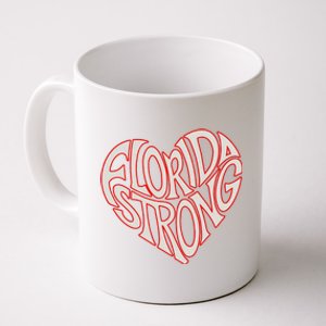 Florida Strong Heart State Pride Typography Coffee Mug