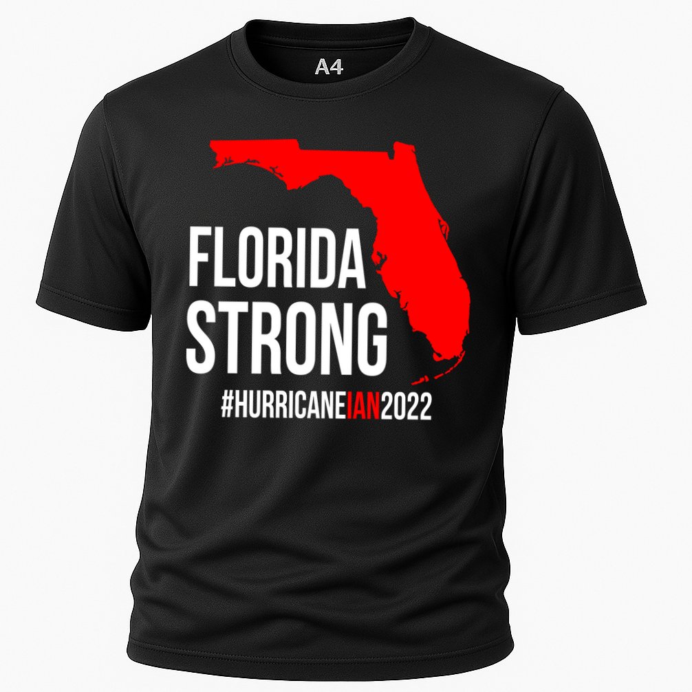 Florida Strong Hurricane Ian Support Florida Vintage American US Flag Performance Shirt