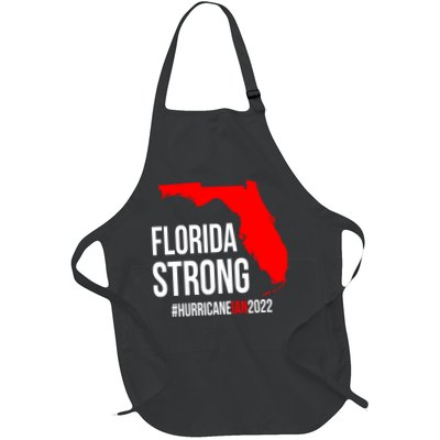 Florida Strong Hurricane Ian Support Florida Vintage American US Flag Apron