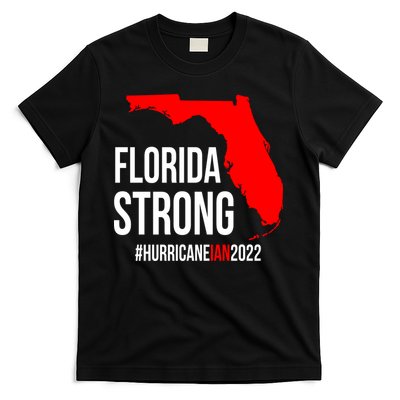 Florida Strong Hurricane Ian Support Florida Vintage American US Flag T-Shirt
