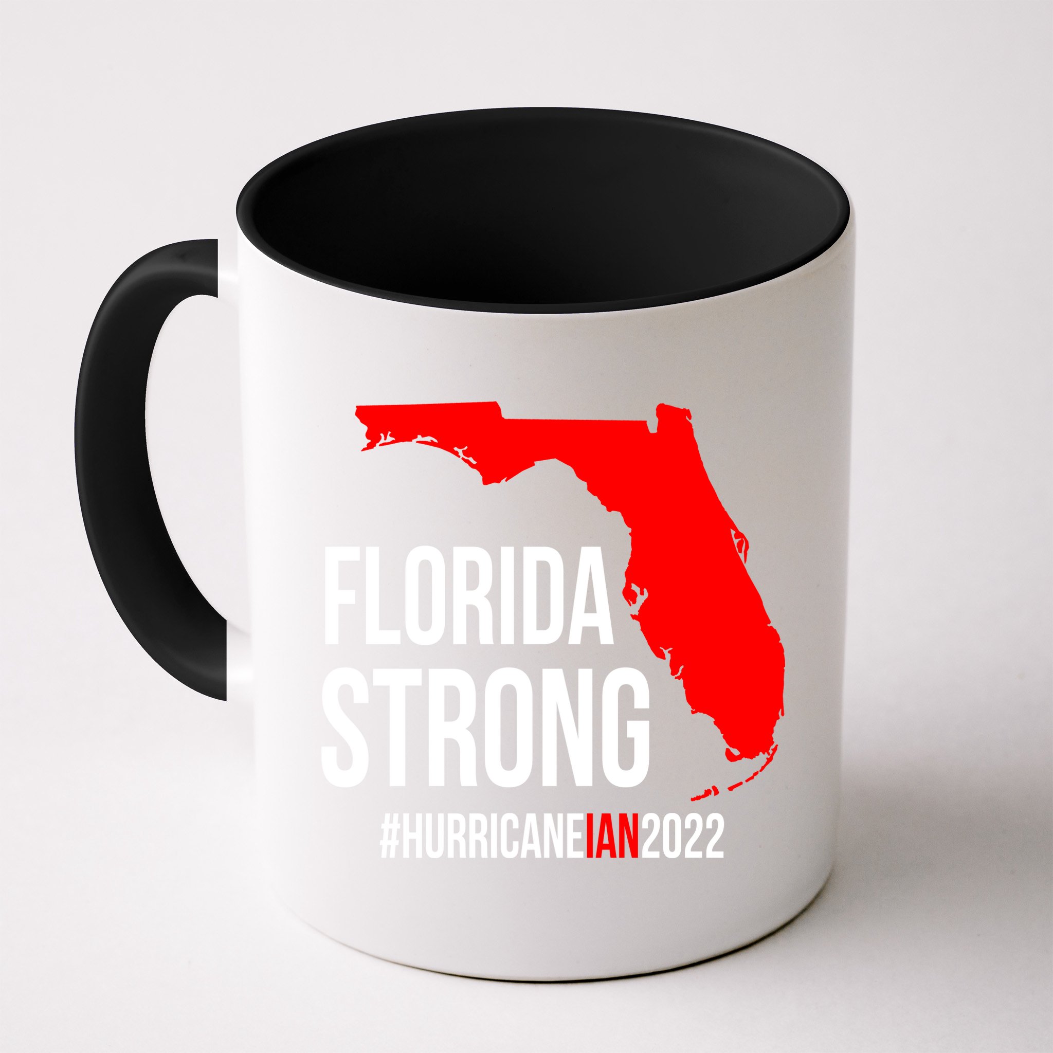 Florida Strong Hurricane Ian Support Florida Vintage American US Flag Mug