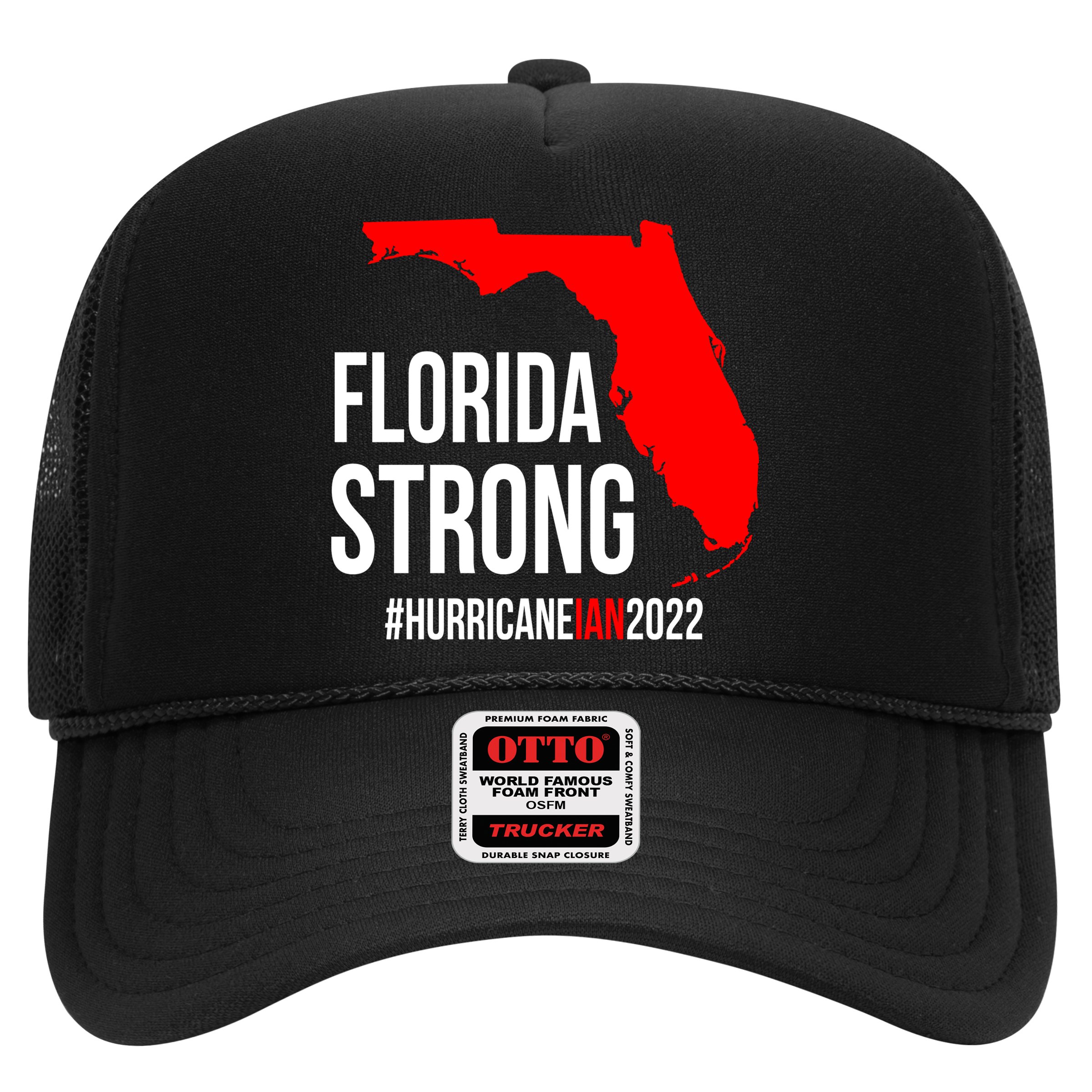 Florida Strong Hurricane Ian Support Florida Vintage American US Flag Hat