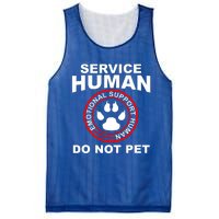 Funny Service Human Gift Funny Dog Owner Emotional Support Human Mesh Reversible Basketball Jersey Tank