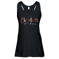 Festive Santa Hat and Holly Christmas Ladies Essential Flowy Tank