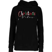 Festive Santa Hat and Holly Christmas Womens Funnel Neck Pullover Hood