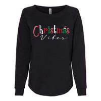 Festive Santa Hat and Holly Christmas Womens California Wash Sweatshirt