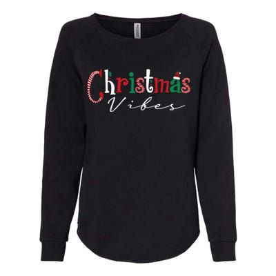 Festive Santa Hat and Holly Christmas Womens California Wash Sweatshirt