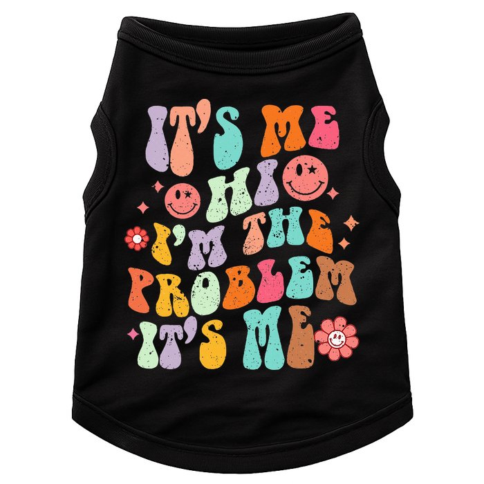 Funny Sarcasm Humor I'm A Problem Retro Groovy Doggie Tank