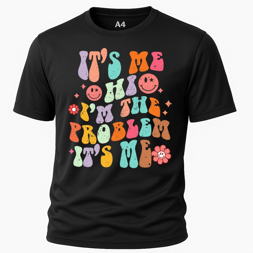 Funny Sarcasm Humor I'm A Problem Retro Groovy Performance Shirt