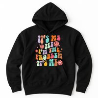 Funny Sarcasm Humor I'm A Problem Retro Groovy Hoodie