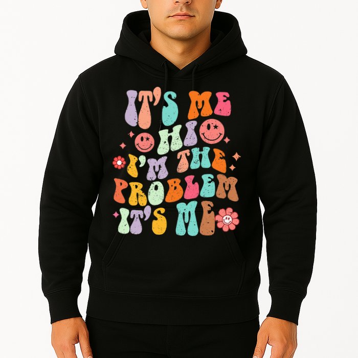 Funny Sarcasm Humor I'm A Problem Retro Groovy Hoodie
