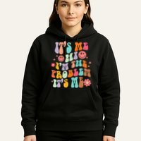 Funny Sarcasm Humor I'm A Problem Retro Groovy Hoodie