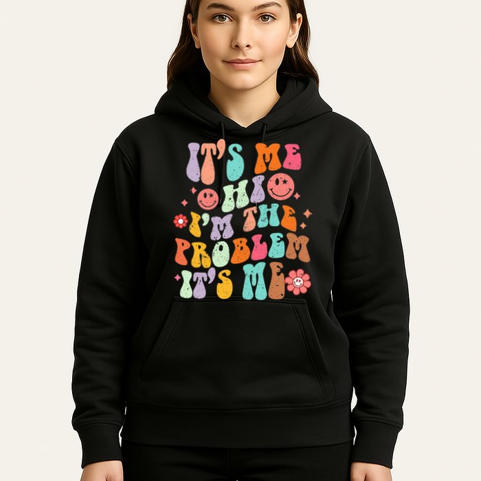 Funny Sarcasm Humor I'm A Problem Retro Groovy Hoodie
