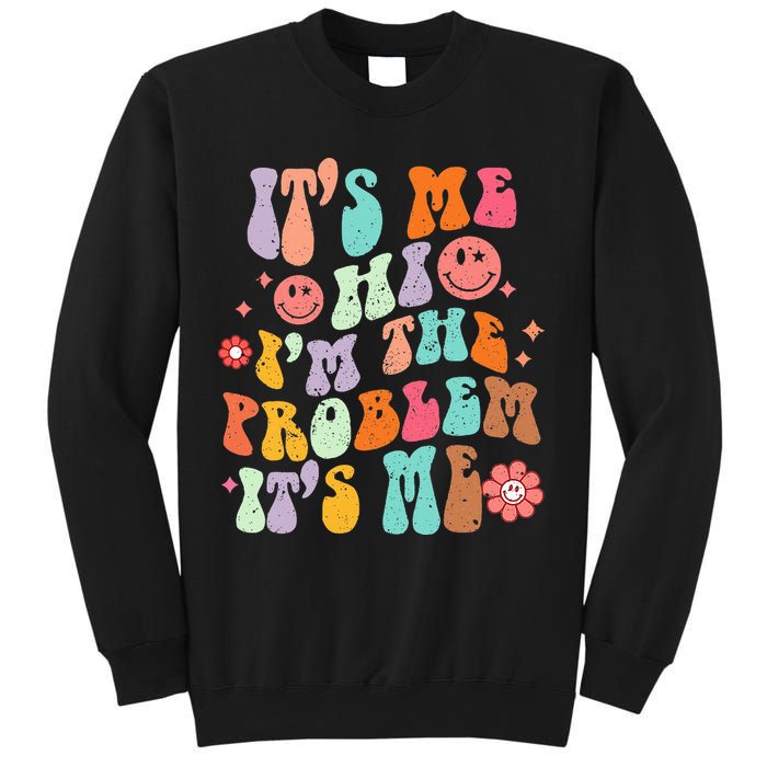 Funny Sarcasm Humor I'm A Problem Retro Groovy Sweatshirt