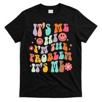 Funny Sarcasm Humor I'm A Problem Retro Groovy T-Shirt