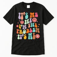 Funny Sarcasm Humor I'm A Problem Retro Groovy Tall T-Shirt