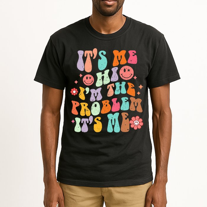 Funny Sarcasm Humor I'm A Problem Retro Groovy Tall T-Shirt
