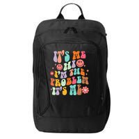 Funny Sarcasm Humor I'm A Problem Retro Groovy City Backpack