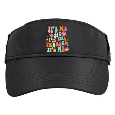 Funny Sarcasm Humor I'm A Problem Retro Groovy Adult Drive Performance Visor