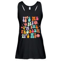 Funny Sarcasm Humor I'm A Problem Retro Groovy Ladies Essential Flowy Tank