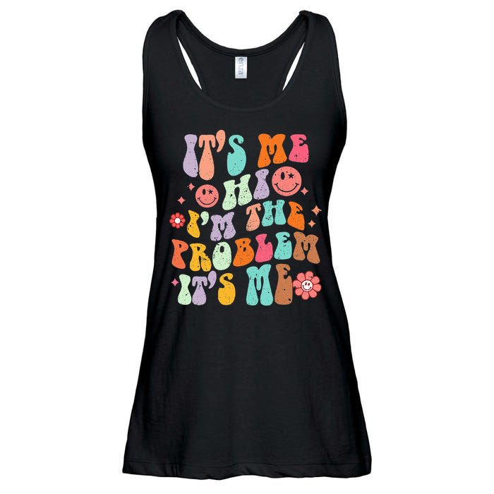 Funny Sarcasm Humor I'm A Problem Retro Groovy Ladies Essential Flowy Tank