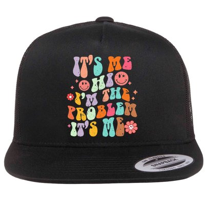 Funny Sarcasm Humor I'm A Problem Retro Groovy Flatbill Hat