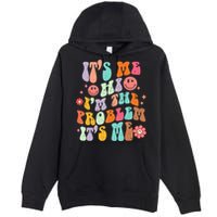 Funny Sarcasm Humor I'm A Problem Retro Groovy Premium Pullover Hoodie