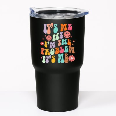 Funny Sarcasm Humor I'm A Problem Retro Groovy Tumbler