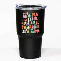 Funny Sarcasm Humor I'm A Problem Retro Groovy Tumbler