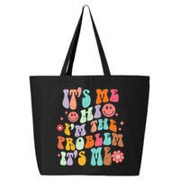 Funny Sarcasm Humor I'm A Problem Retro Groovy 25L Jumbo Tote